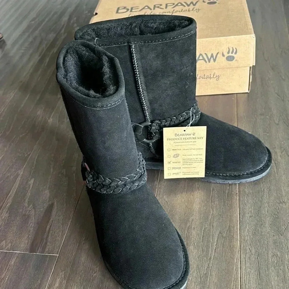 Bearpaw Adele Mid Calf,cow buck upper,wool blend faux fur lining,neverwet - Picture 9 of 14